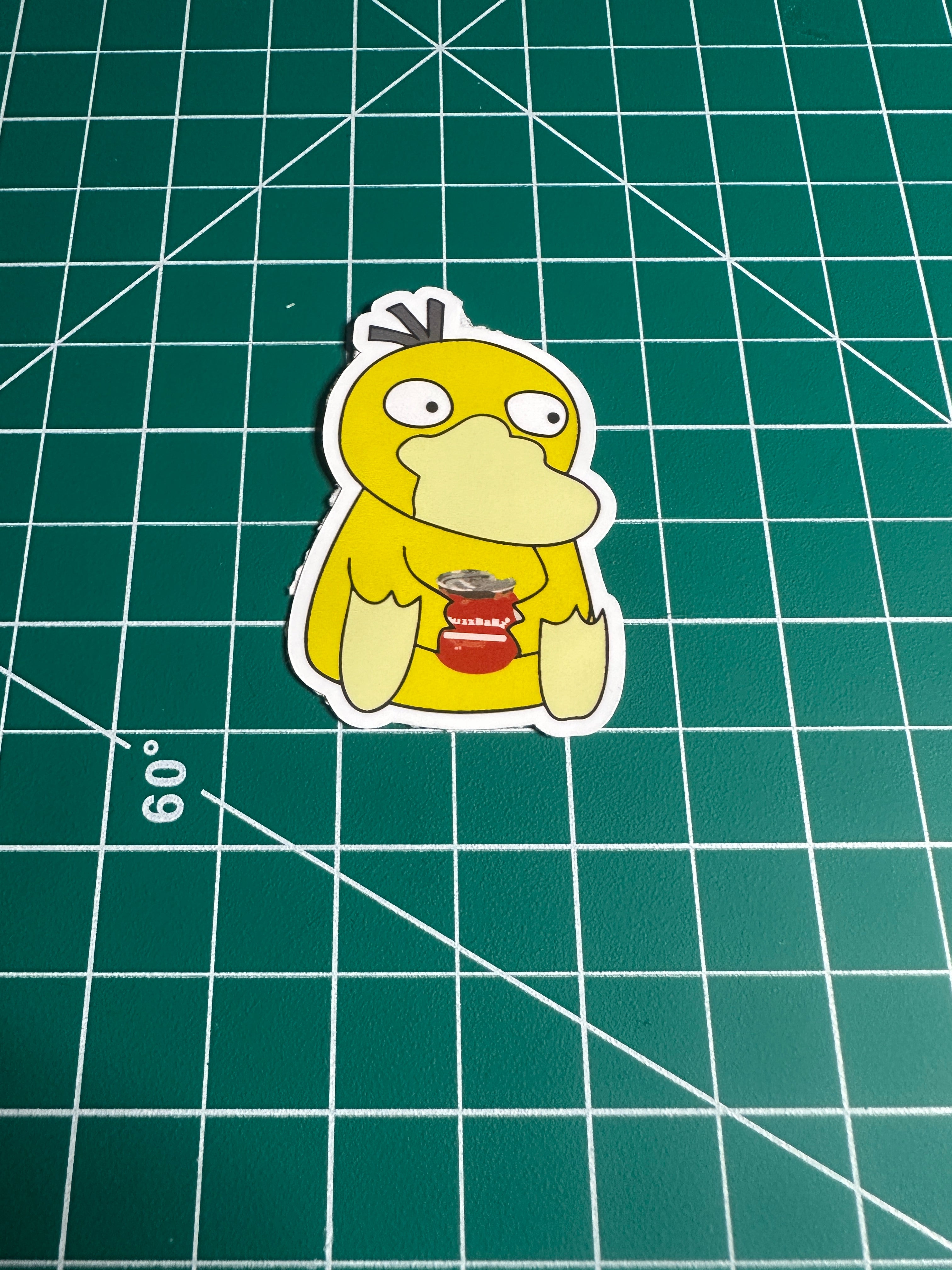 Buzzball Psyduck Sticker or Magnet